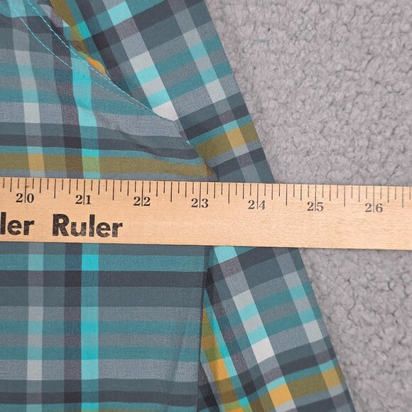 Columbia Shirt Mens Size Large Ridge Blue Green Ridge Plaid Long Sleeve 2.0 NWT - Picture 10 of 12